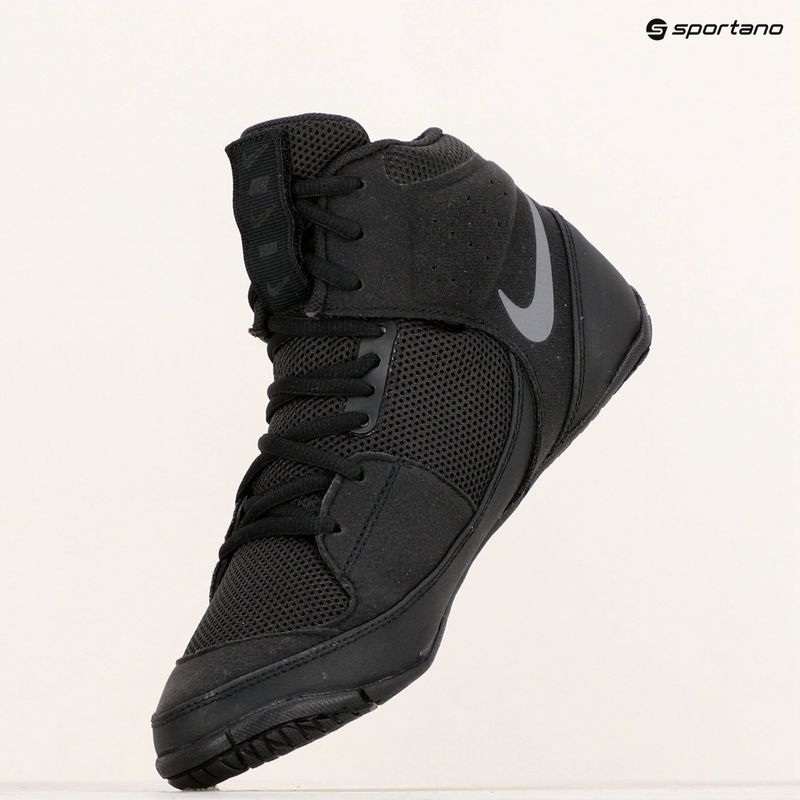 Nike Fury Ringerschuhe schwarz/metallic silber 9