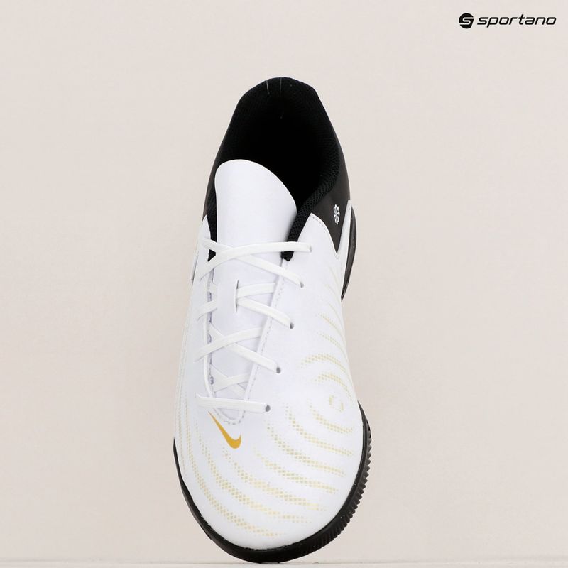 Nike Phantom GX II Club IC Fußballschuhe Weiß/Metallic Gold Coin/Schwarz 9