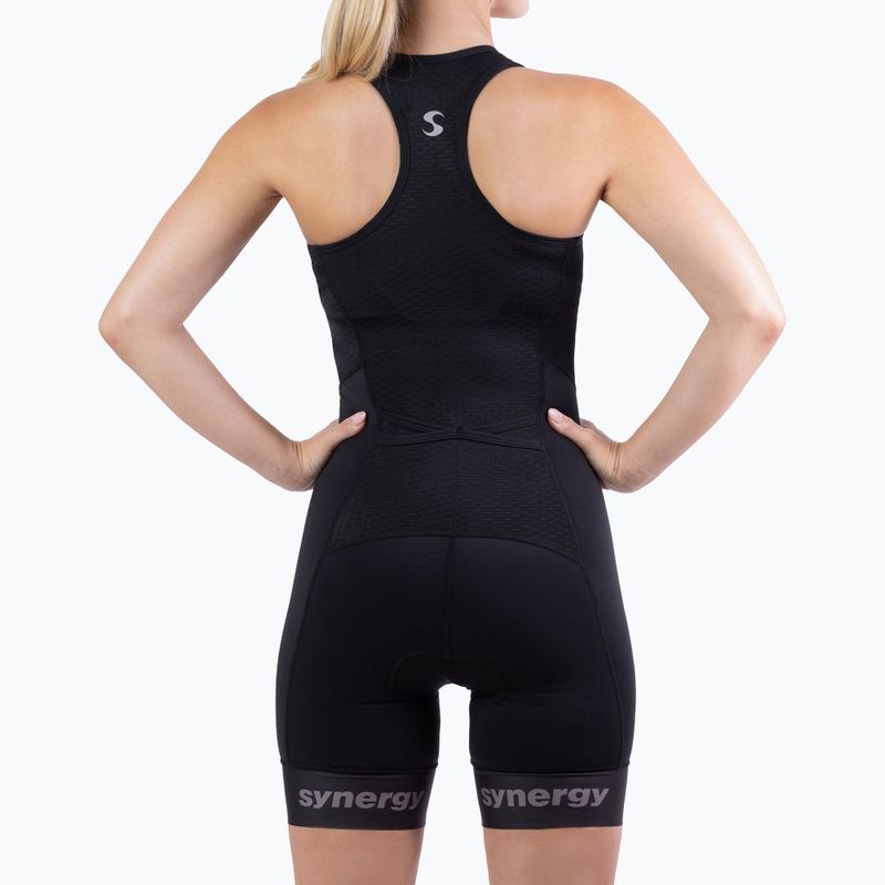 Damen-Triathlonanzug Synergy Pro Sleeveless Racerback Trisuit onyx 3