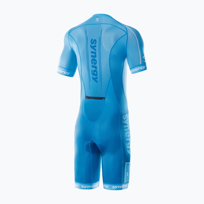 Triathlonanzug für Herren Synergy Elite Short Sleeve Trisuit cobalt blue 2
