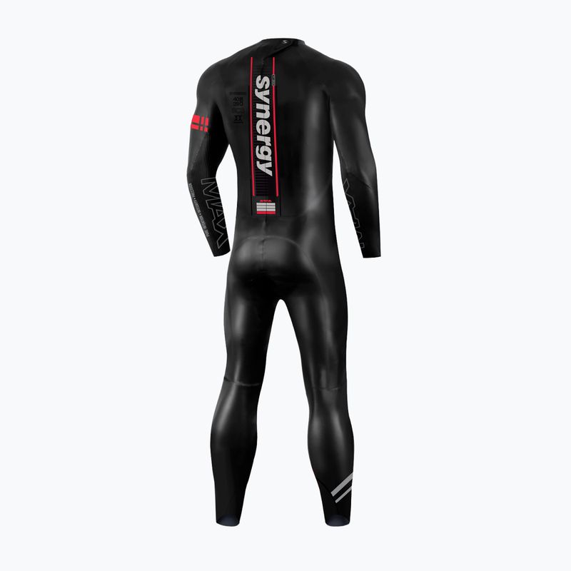 Triathlon-Neoprenanzug für Herren Synergy Adrenaline Full Sleeve 5 mm black/red 2