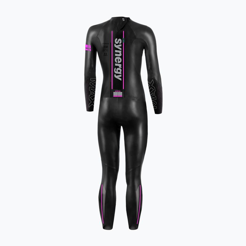 Damen-Triathlon-Neoprenanzug Synergy Endorphin Full Sleeve 5/3 mm black/pink 2