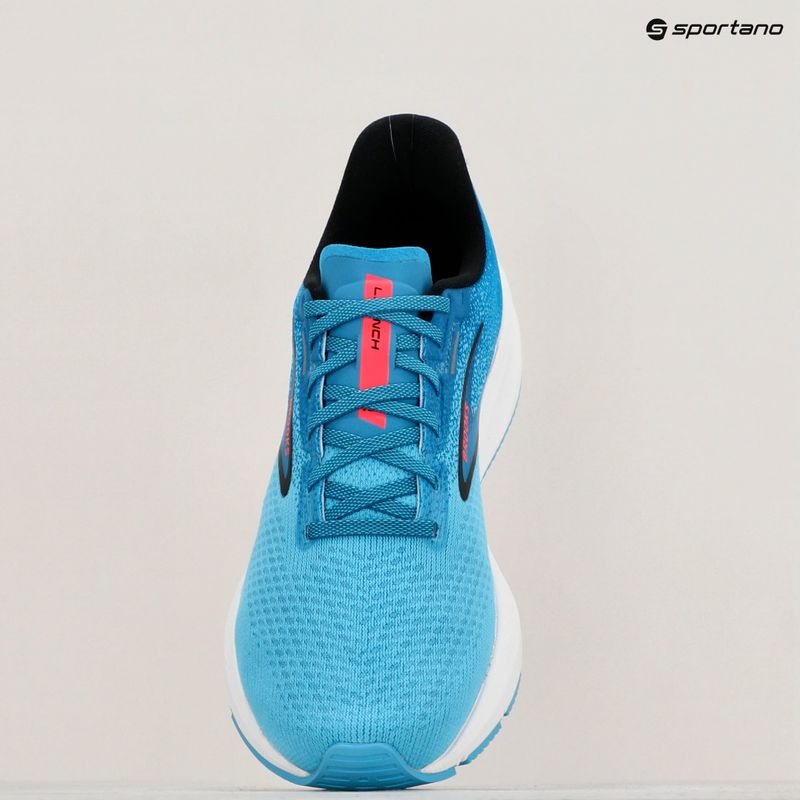 Brooks Launch 10 Herren Laufschuhe Crystal Seas/Blue Jay/Schwarz 19