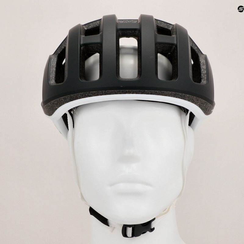 POC Ventral Lite Fahrradhelm Uranschwarz/Wasserstoffweiß matt 11