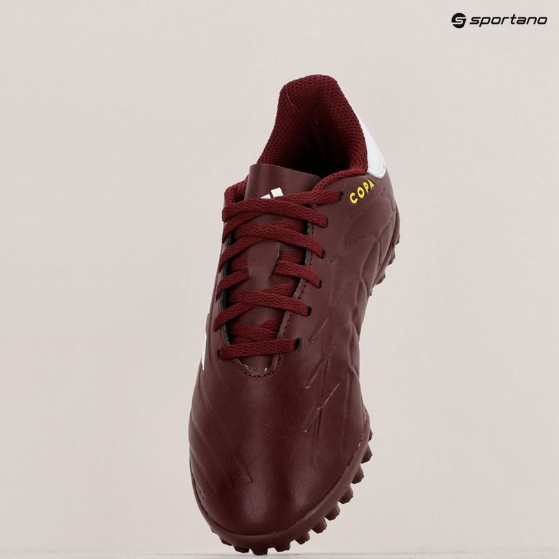 Kinder-Fußballschuhe adidas Copa Pure II Club TF shadow red/footwear white/team solar yellow 11