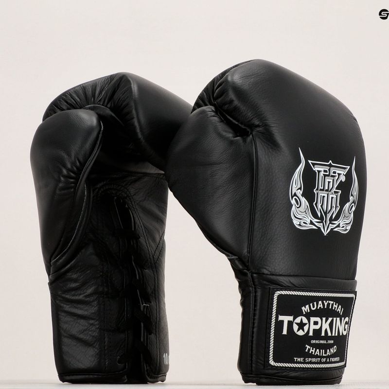 Top King Boxing Competition Handschuhe schwarz 8