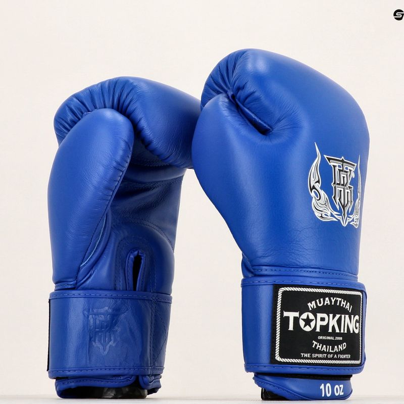 Top King Muay Thai Ultimate blaue Boxhandschuhe 6