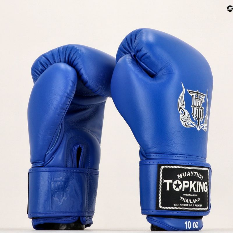 Top King Muay Thai Ultimate blaue Boxhandschuhe 7