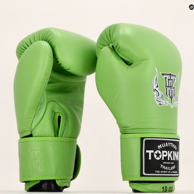 Top King Muay Thai Ultimate grüne Boxhandschuhe 7