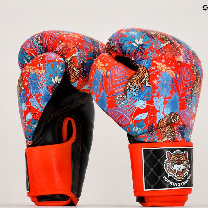 Top King Boxing Wild Tiger schwarz/orange Boxhandschuhe 7