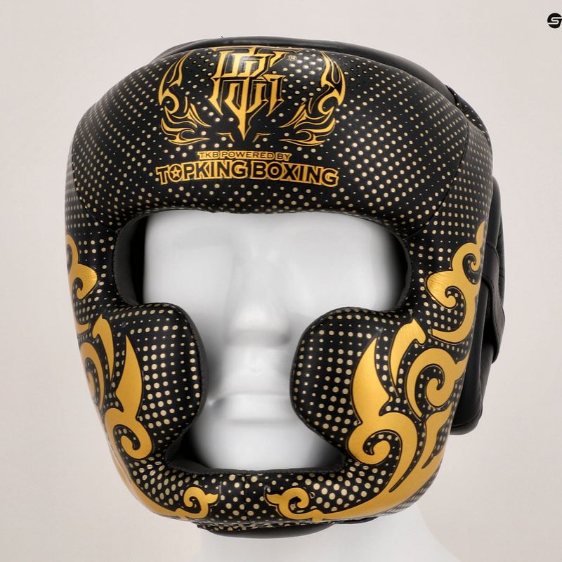 Top King Kanok schwarzer Boxerhelm 8