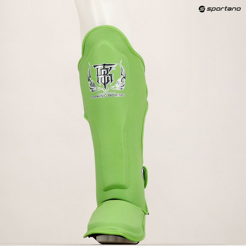 Top King Pro Semi Leather grün Schienbein- und Fußprotektoren 6