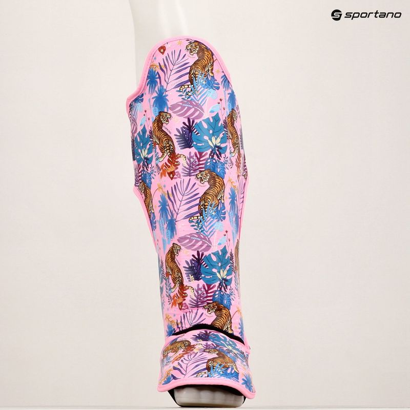 Top King Wild Tiger Schienbein- und Fußschützer rosa 6