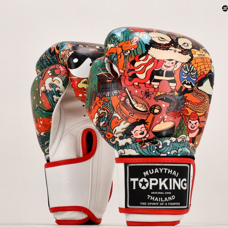 Top King Boxing Culture weiß/rot TKBGCT-1C1 Boxhandschuhe 7