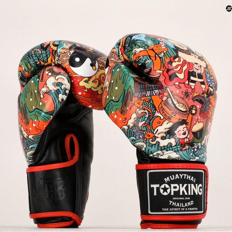 Top King Boxing Culture schwarz/rot Boxhandschuhe TKBGCT-2C2 7