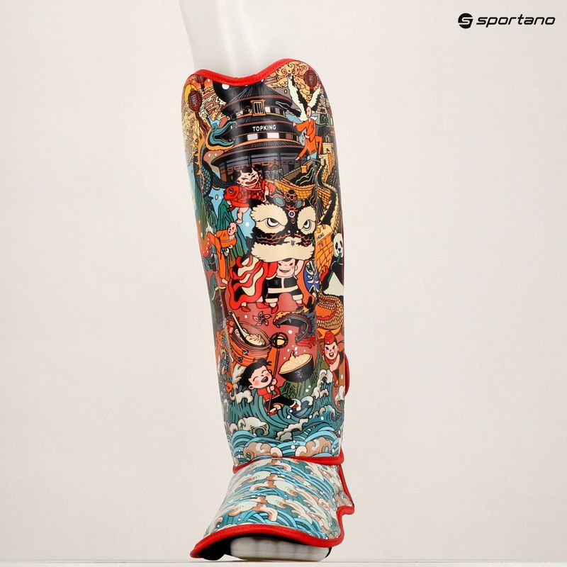 Top King Culture Semi Leder Schienbein und Fußschützer schwarz TKSGCT-CN 9