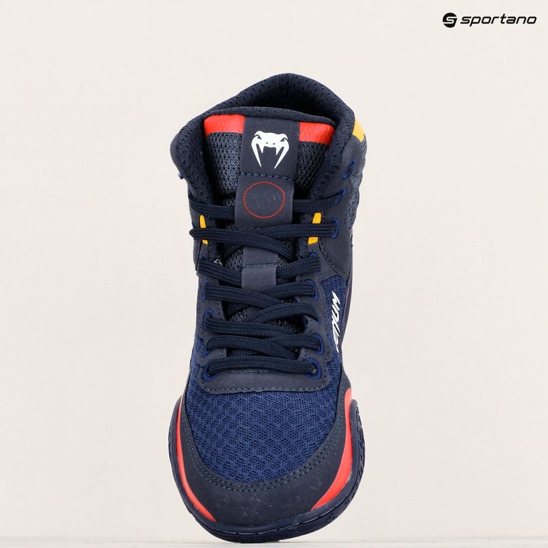 Venum Elite Wrestling Boxstiefel blau/gelb 19