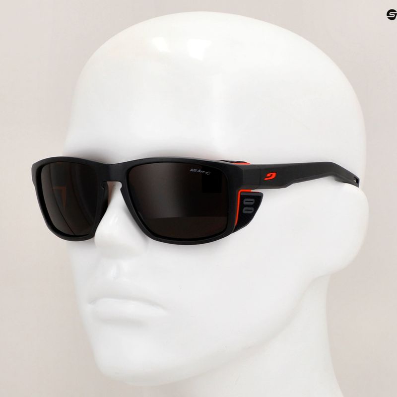 Julbo Shield Alti Arc 4+ matte schwarz/orange Sonnenbrille 5