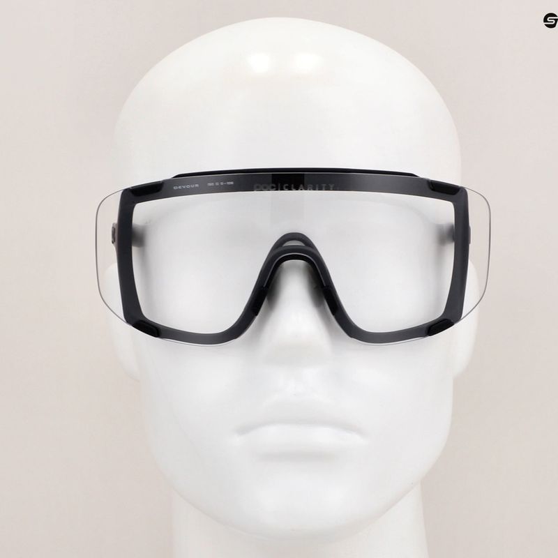 POC Devour Photochromic uranium black/clarity photochromic/changeable grey Sonnenbrille 10