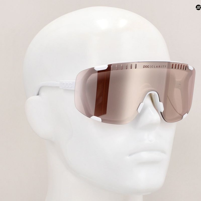 POC Devour Wasserstoff weiß / Clarity Trail / teilweise sonnig Silber Sonnenbrille 11