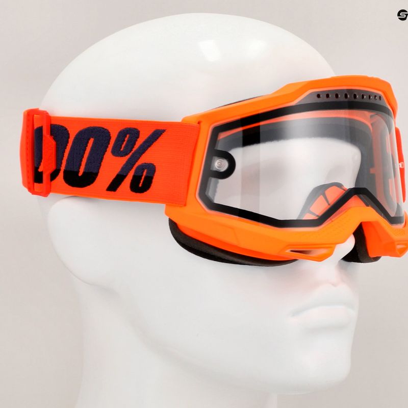 100% Accuri 2 Enduro MTB-Radbrille neon/orange/klar 7