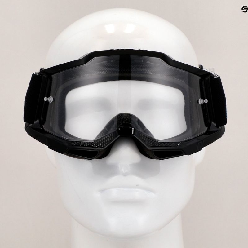 Kinderfahrradbrille 100% Accuri 2 Junior schwarz/klar