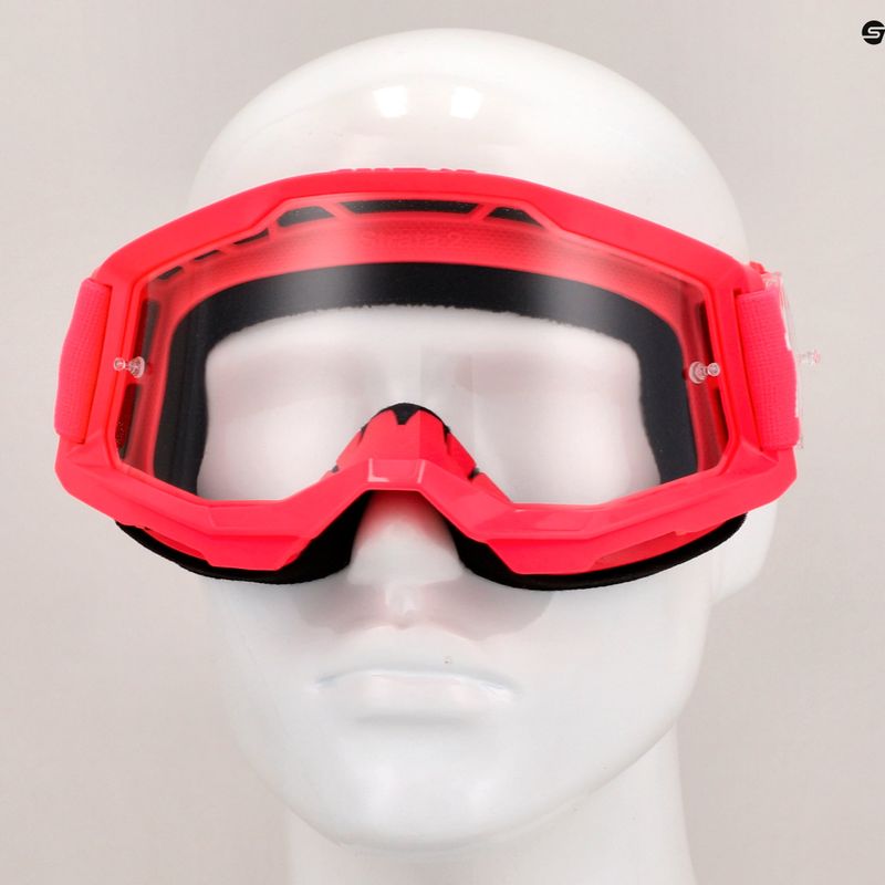 100% Strata 2 rosa/klar Fahrradbrille 7