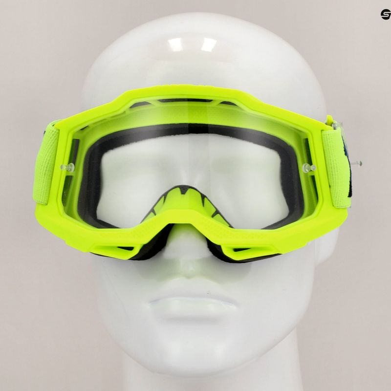 Fahrradbrille für Kinder 100% Accuri 2 Junior fluo/gelb/klar