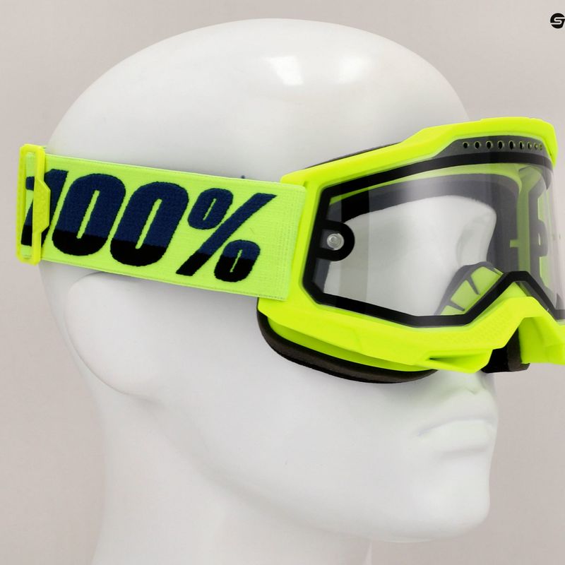 100% Accuri 2 Enduro MTB fluo/gelb/klar Fahrradbrille 7