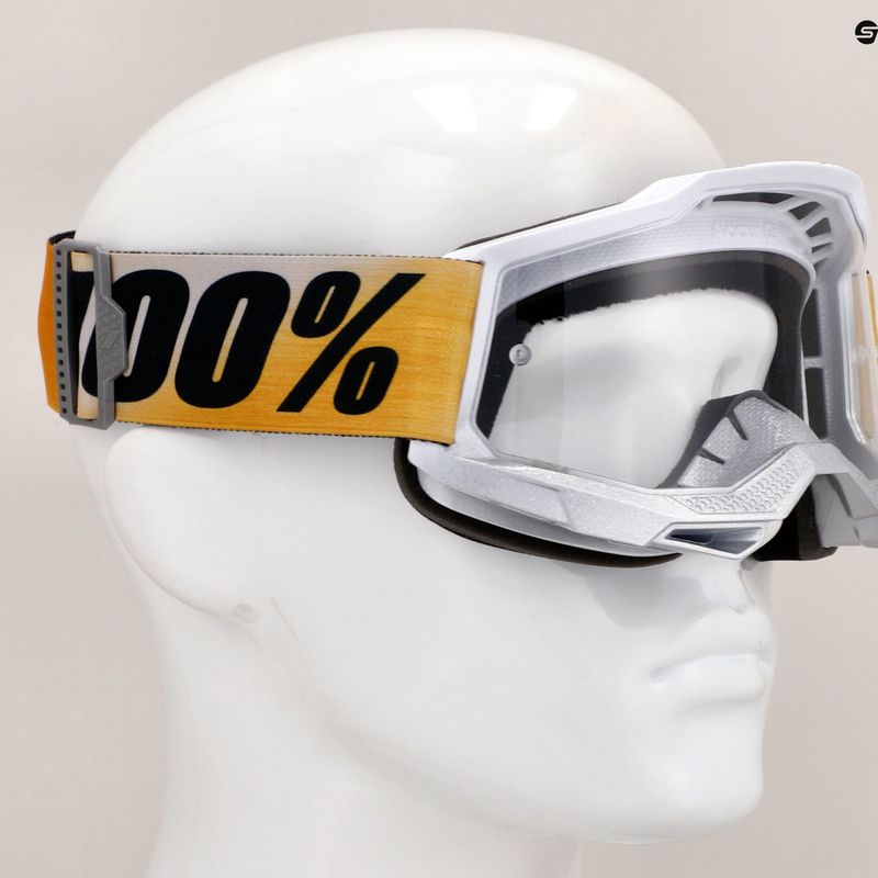 100% Accuri 2 shiv/clear Fahrradbrille 7