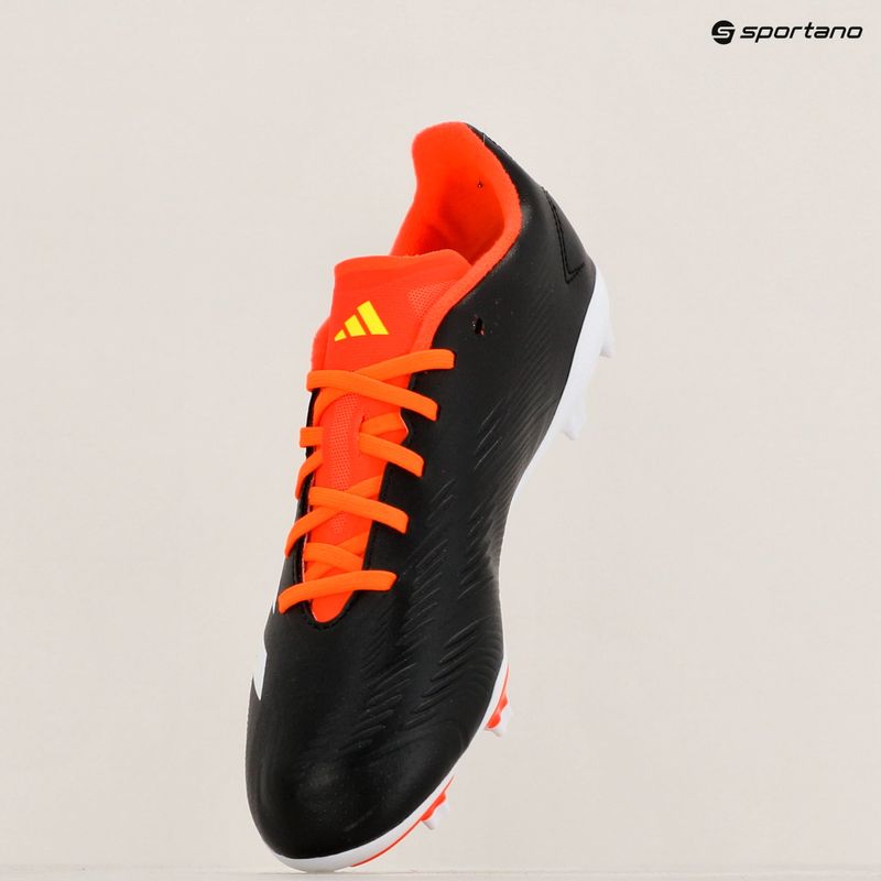 adidas Predator League FG Core Schwarz/Wolkenweiß/Sonnenrot Kinder Fußballschuhe 10