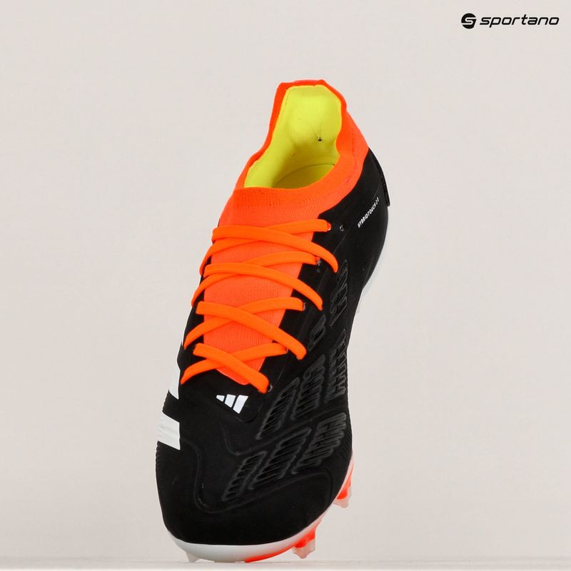 adidas Predator Pro FG Herren Fußballschuhe schwarz/weiß/sonnenrot 10