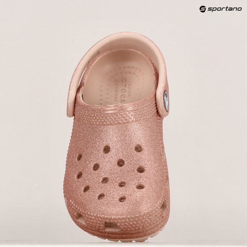 Crocs Classic Glitter Clog Kleinkind quartz glitter flip-flops