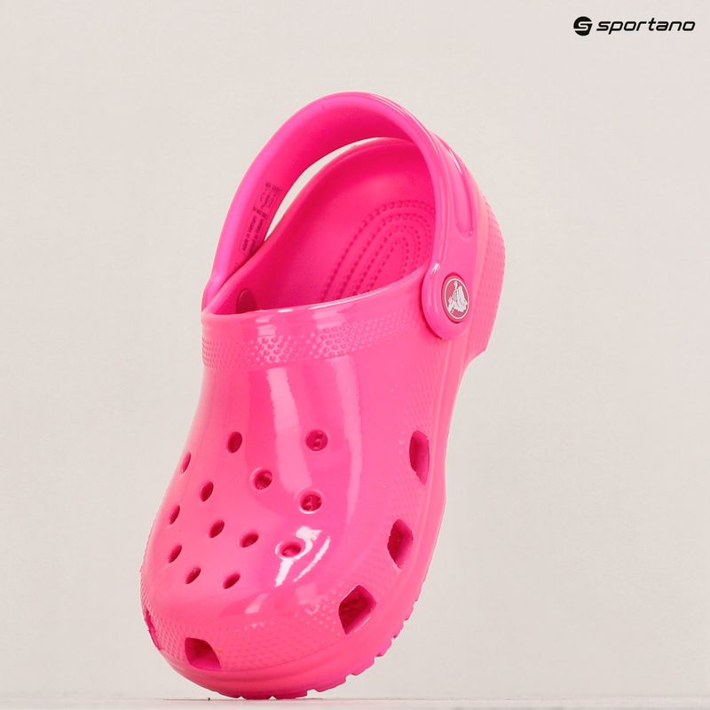 Crocs Classic Neon Highlighter Clog rosa Crush Kinder Flip-Flops 16