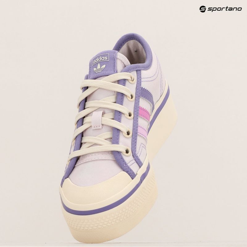 Kinder adidas Nizza Platform Schuhe fast rosa/pulse lilac/weiss 9