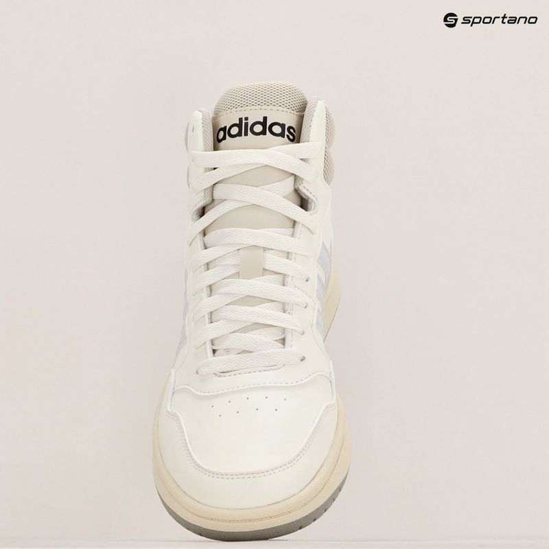 Damen adidas Hoops 3.0 Mid clowd weiß/grau/aluminium Schuhe 9