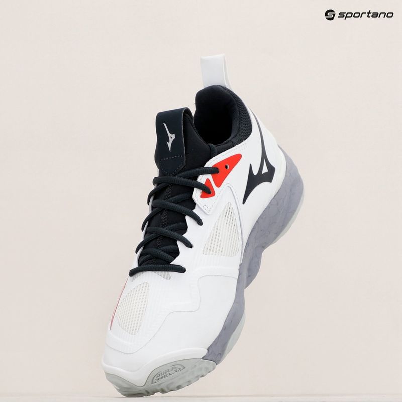 Herren Volleyballschuhe Mizuno Wave Momentum 3 weiß/salsa/schwarz 9