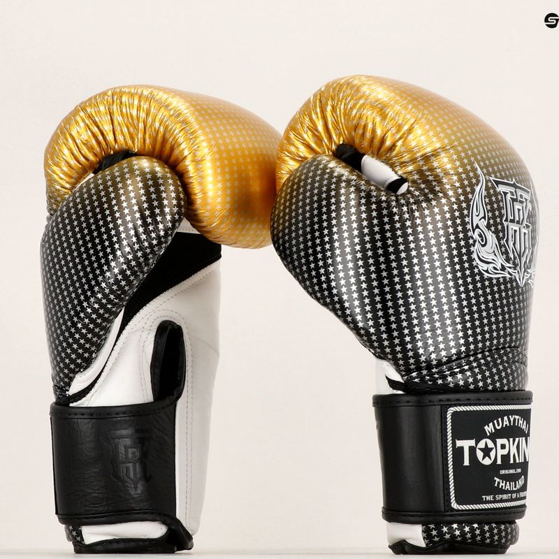 Top King Muay Thai Super Star Air goldene Boxhandschuhe 6