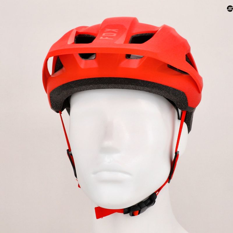 Fox Racing Mainframe Trvrs Fahrradhelm fluoreszierend rot 8