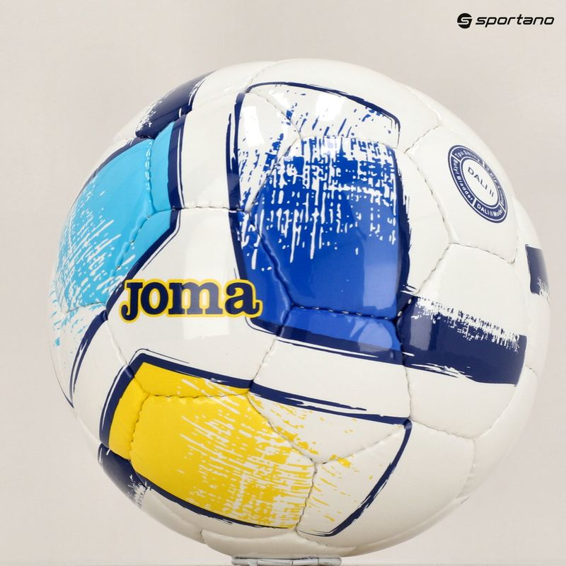 Joma Dali II Fußball weiß/fluor orange/gelb Größe 3