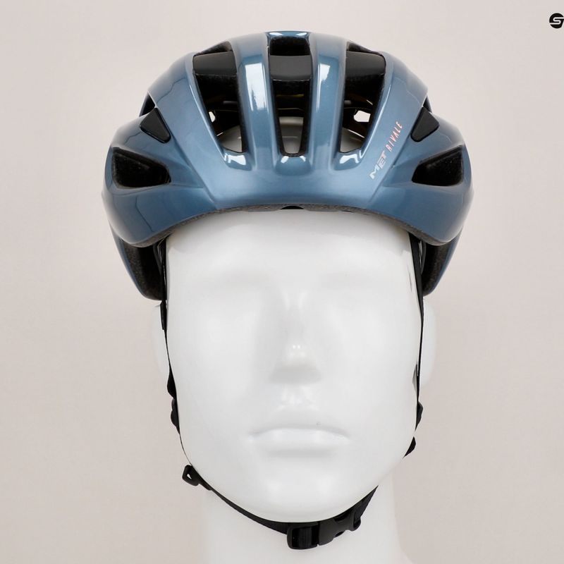 Fahrrad Helm MET Rivale II Mips navy/silver matt 9