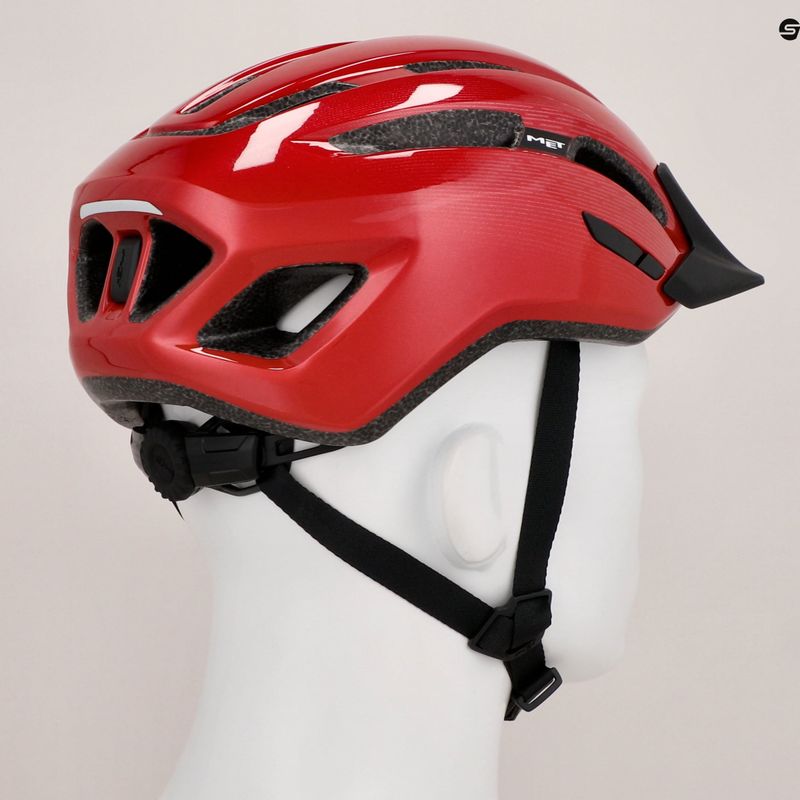 Fahrrad Helm MET Downtown red glossy