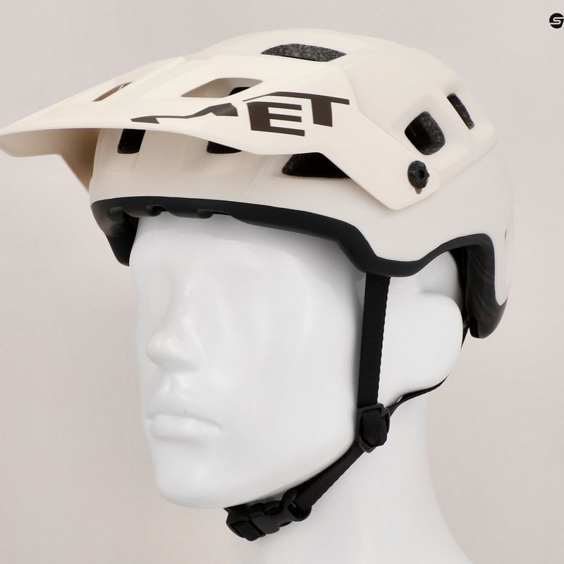 Fahrrad Helm MET Terranova off white/bronze matt 9
