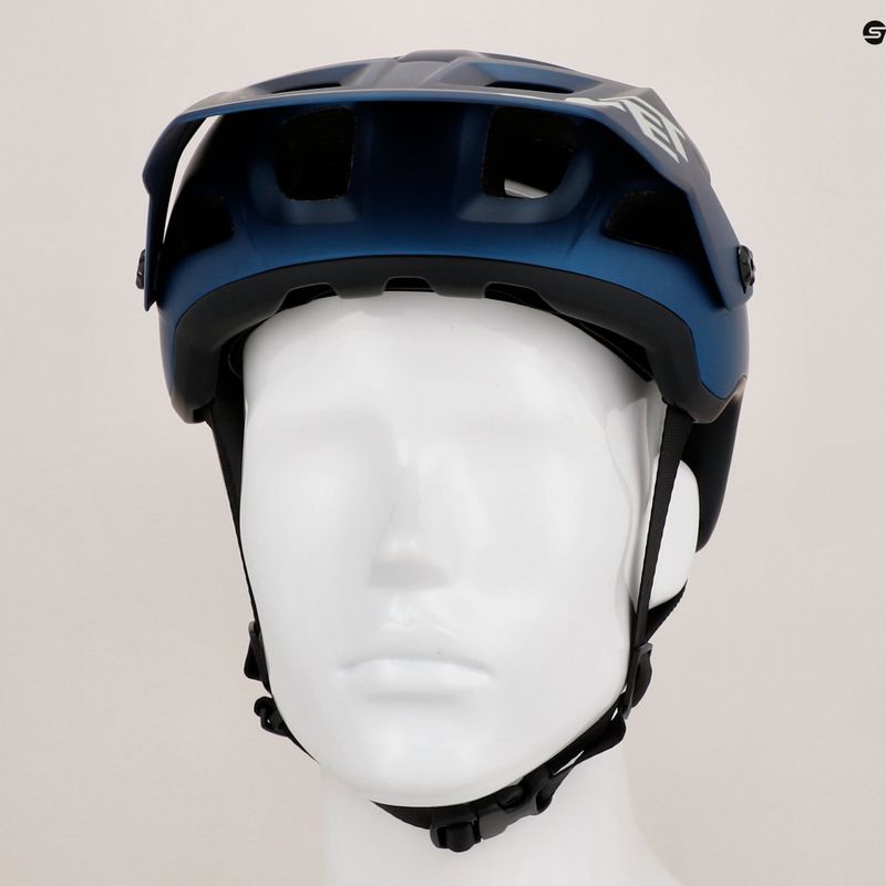 Fahrrad Helm MET Terranova teal blue/black metalic matt 9