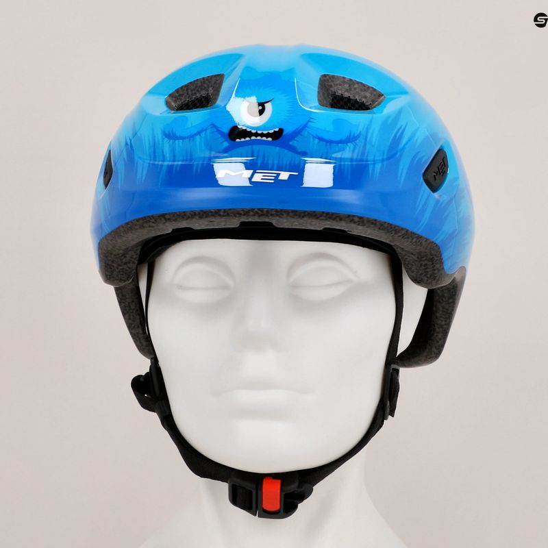 Fahrrad Helm Kinder MET Hooray blue monster glossy