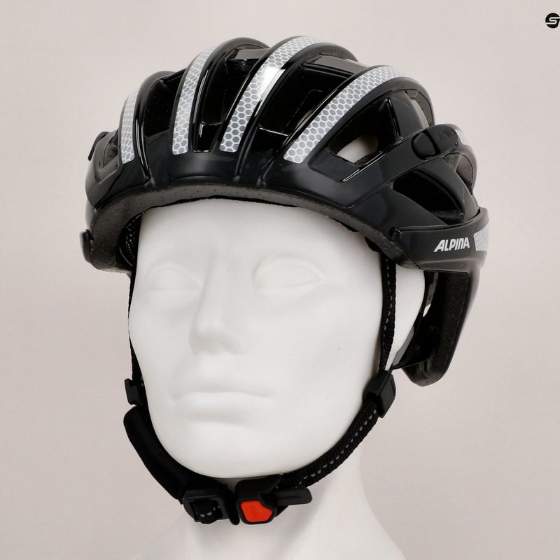Fahrradhelm Alpina Ravel Reflective schwarz glänzend 9