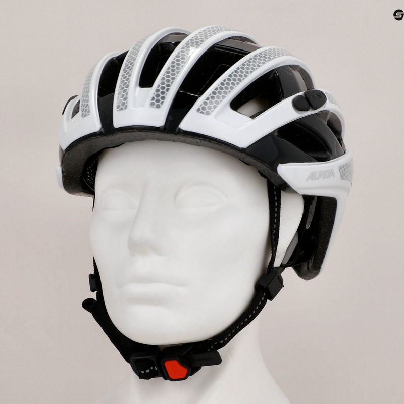 Fahrradhelm Alpina Ravel Reflective weiß glänzend 9