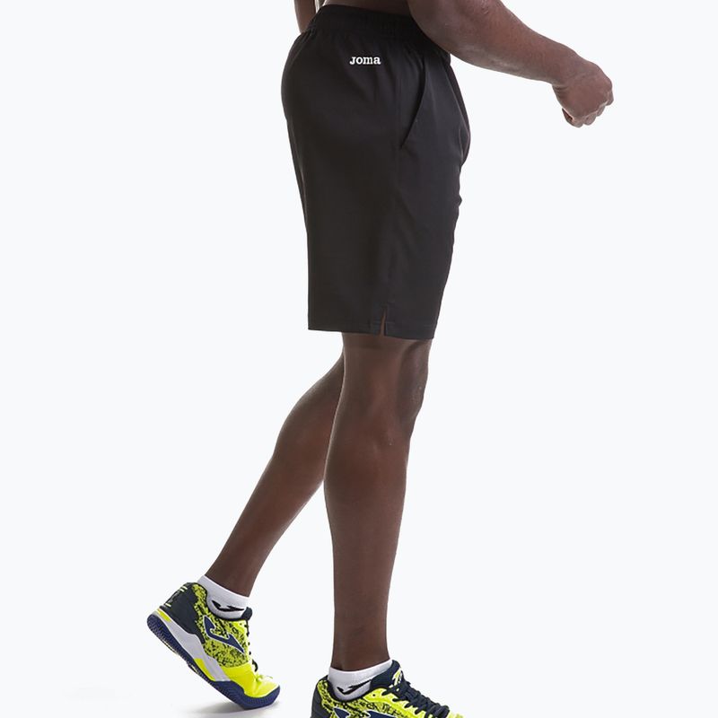 Tennisshorts Herren Joma Bermuda Master schwarz 1186.1 3