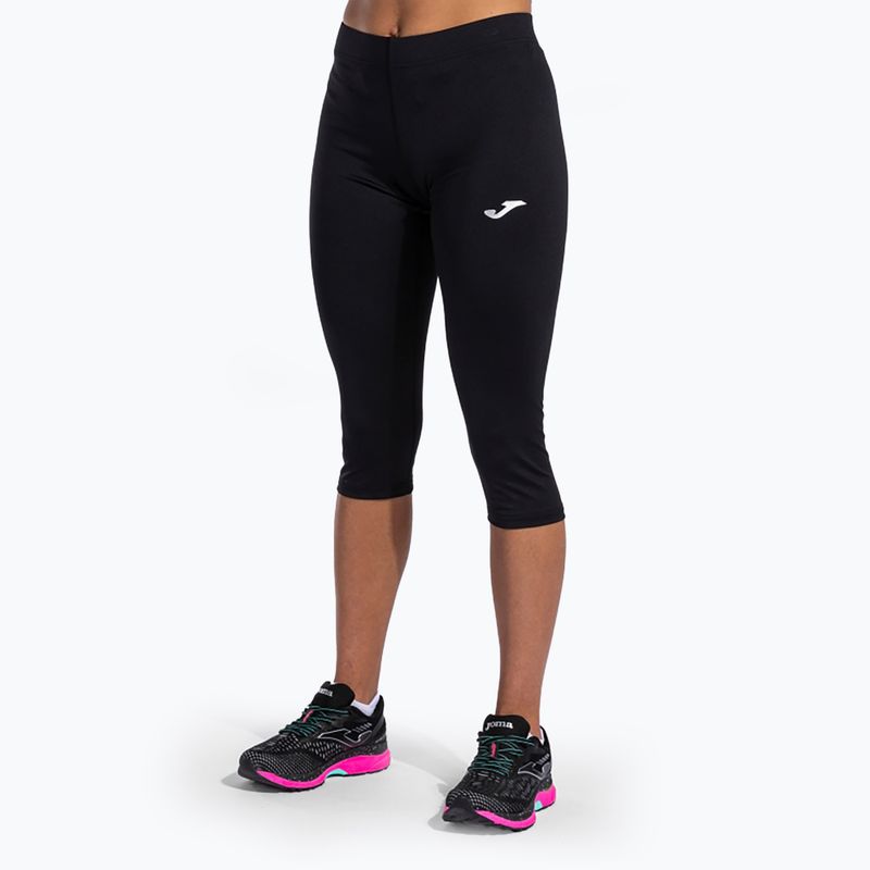 Damen Laufleggings Joma Olimpia 3/4 schwarz 2