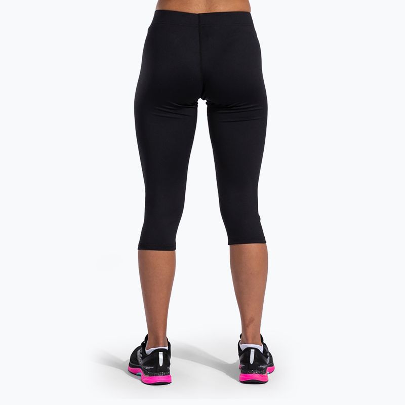 Damen Laufleggings Joma Olimpia 3/4 schwarz